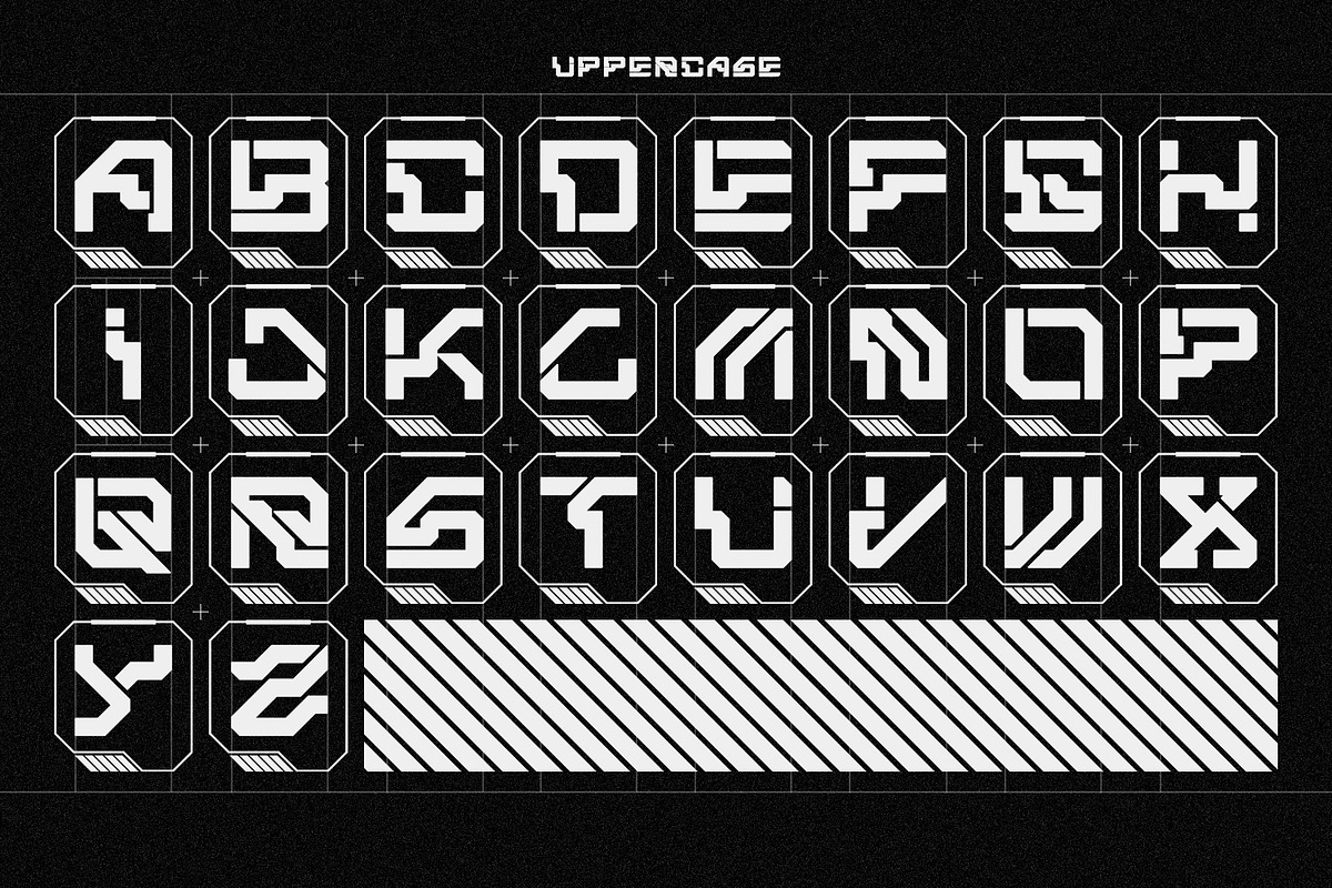 PAYUN - Futuristic Display Font, a Sans Serif Font by Hello Muh (Photo 2 of 6)