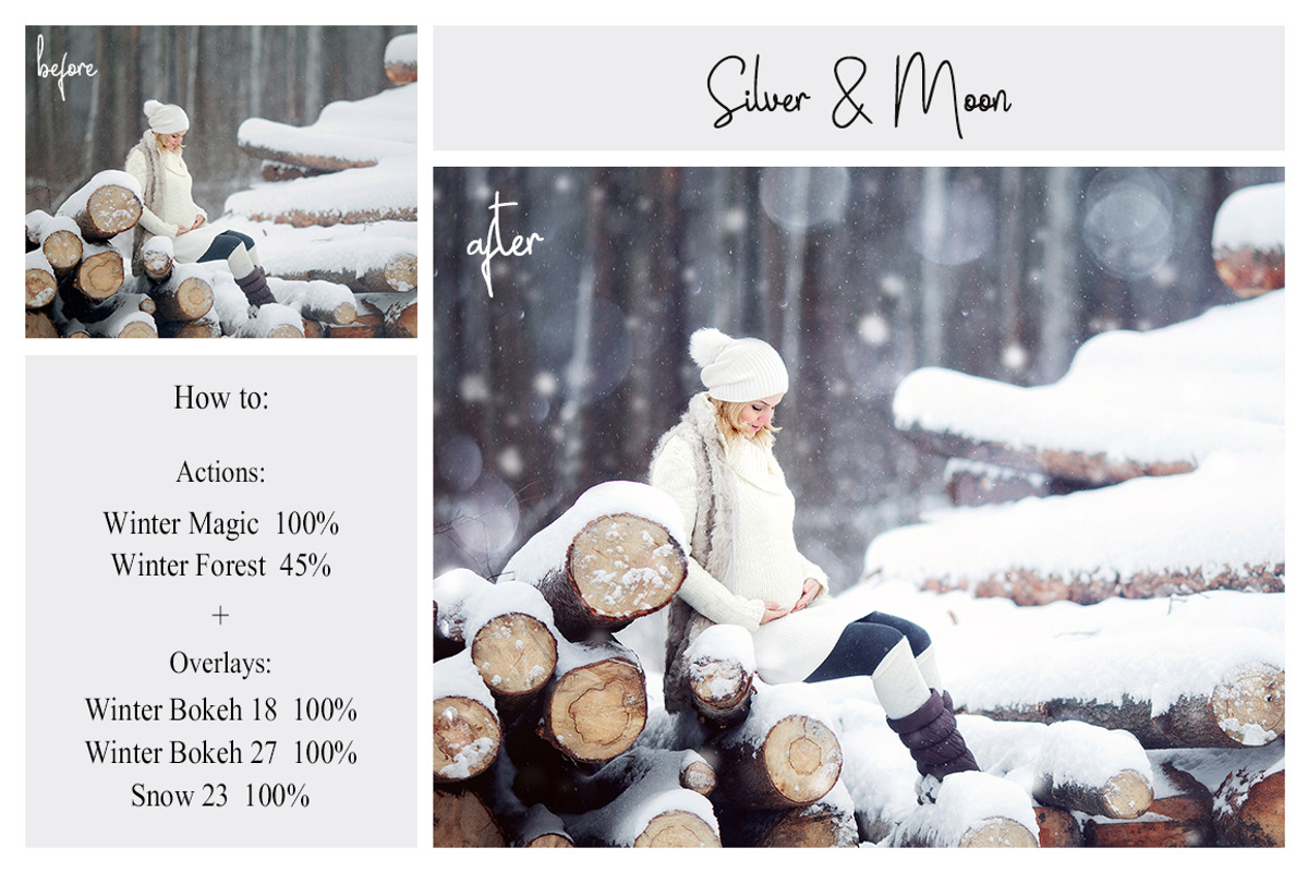 Winter Bundle: PS Actions + Overlays, an Action Add-On by LovePhotoMoment (Photo 9 of 24)