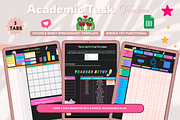 Academic Task Tracker Spreadsheet, a Stationery Template by bellaROSEworkshop (Thumbnail 5 of 6)