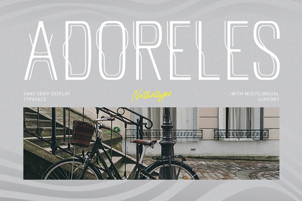 Adoreles, a Sans Serif Font by Nathatype (Photo 1 of 11)