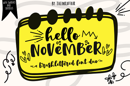 Hello November Font Duo