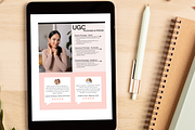 UGC Creator Website Canva Template, a Landing Page Template by Mindful Digital Co. (Thumbnail 6 of 9)