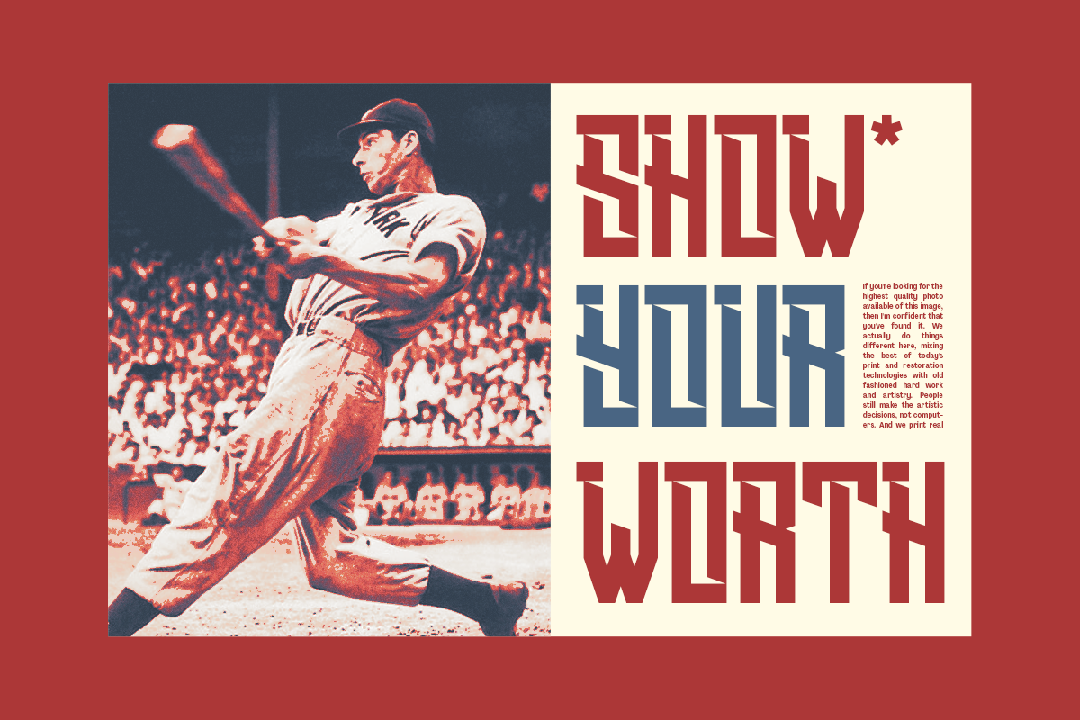Blasher - Sport Baseball Font, a Slab Serif Font by Pandeka Studio (Photo 5 of 12)