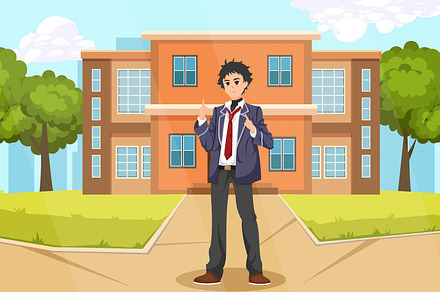 Back to School Flat Illustration
