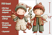 Whimsical Christmas Red Fairy Boy, a Seasonal Illustration by V Design Creator (Thumbnail 2 of 8)