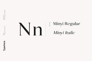 Minyi - A Feminine Serif Typeface