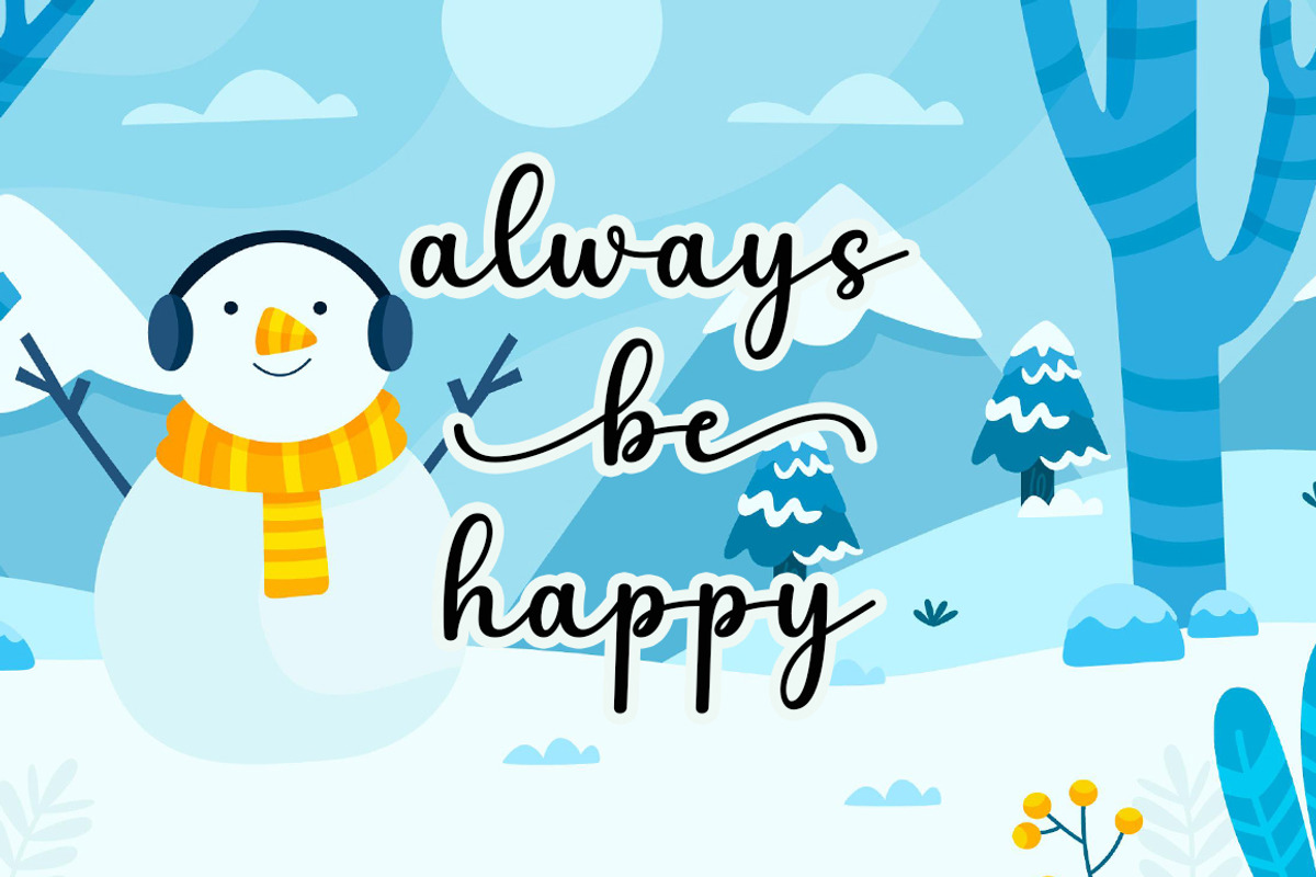 Winter Days, a Script Font by DN Creative (Photo 3 of 7)