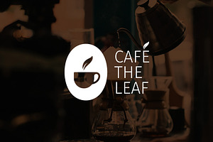 Cafe The Leaf Logo