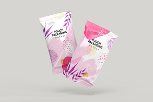 Pouch Packaging Mockup - 8 Views