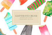Watercolor ice cream clipart, a Texture Illustration by AS Studio (Thumbnail 2 of 6)