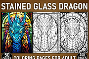 200+ Stained Glass Dragon Book, an Animal Illustration by Ink Gallery (Thumbnail 1 of 5)