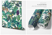 Emerald Wilderness Luxury Patterns!, a Pattern Graphic by Pink Linen (Thumbnail 10 of 11)