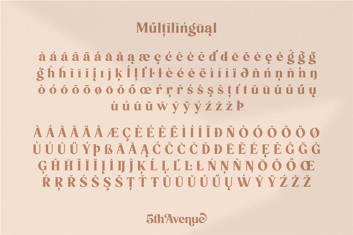 5th Avenue - Fancy Typeface, a Serif Font by 50Fox (Photo 35 of 38)