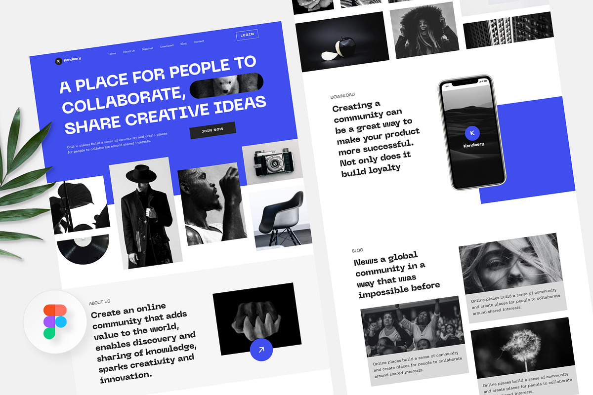 Kendoery – Human Community Website, a Landing Page Template by Panen Creative (Photo 1 of 3)