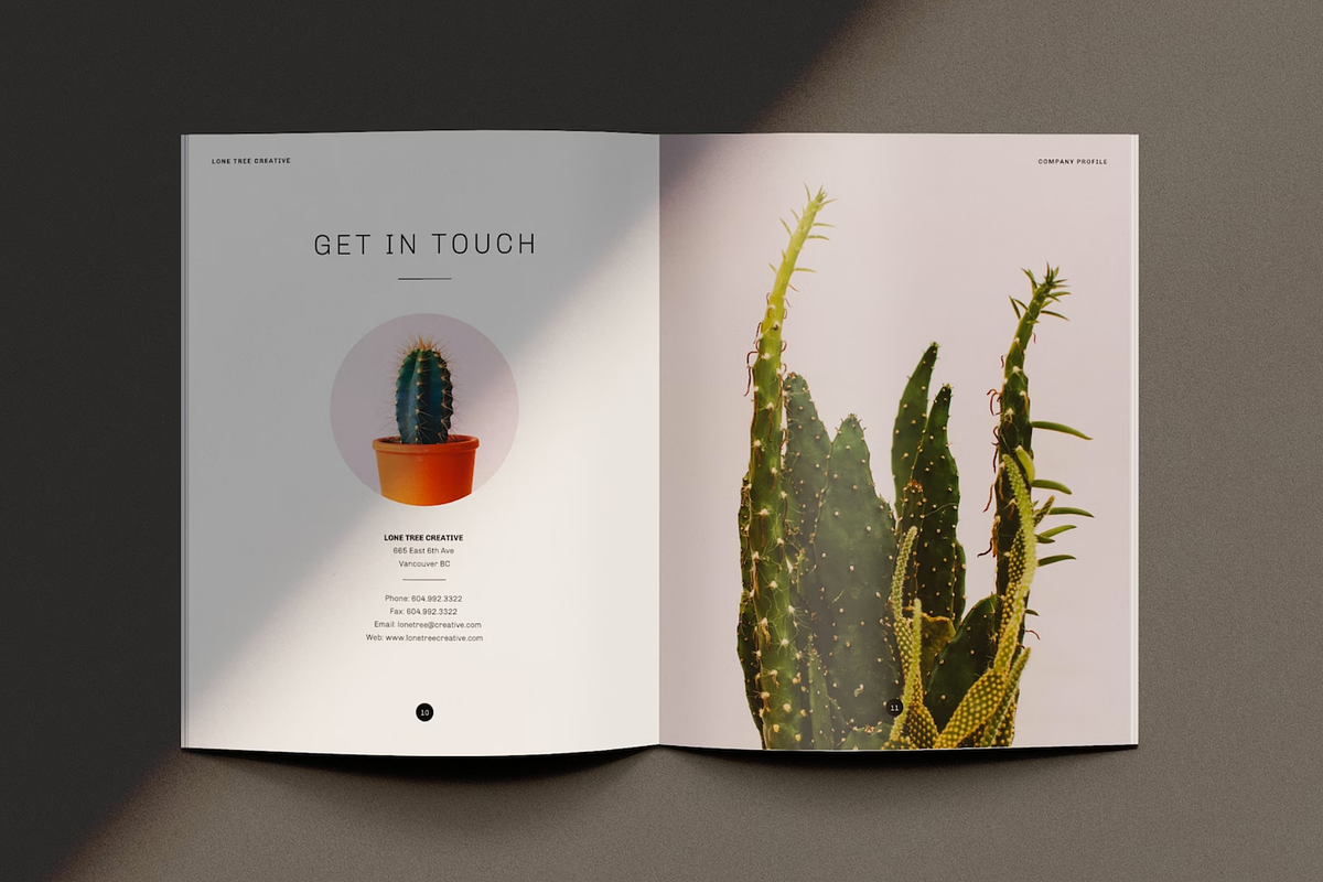 Minimalist Brochure Template Canva, a Brochure Template by frommakertomaker (Photo 5 of 7)