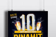 Happy Birthday Party Flyer Template, a Flyer Template by Malaxay (Thumbnail 2 of 2)
