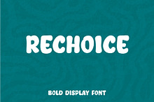 ReChoice - Bold Display Font