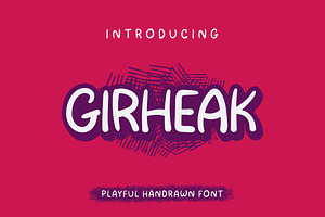 Girheak - Playful Handrawn Font, a Script Font by Ary_ngeblur
