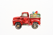 Watercolor Truck Clipart, an Object Illustration by New-School-Wave (Thumbnail 2 of 5)