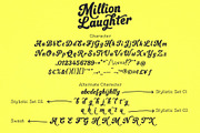 Million Laughter – Bold Display Font, a Script Font by deadlock studio (Thumbnail 9 of 10)