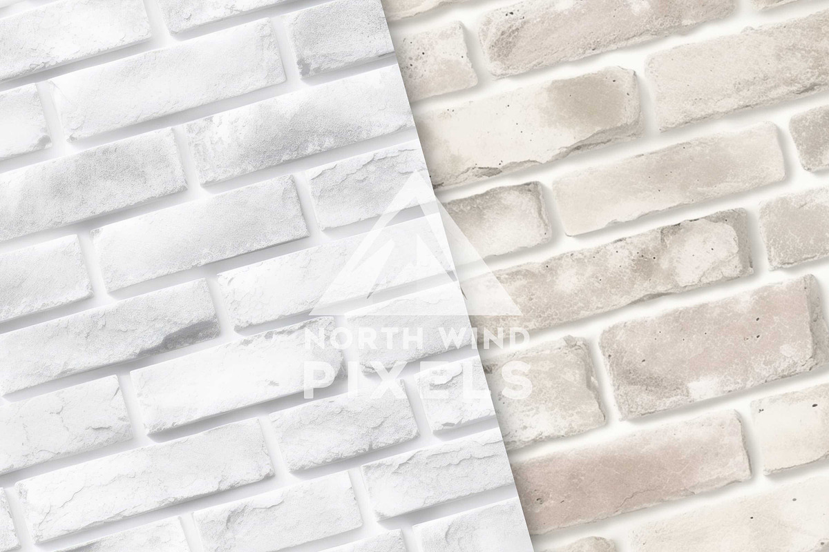 16 White Brick Texture Digital Paper, a Texture Graphic by NorthWindPixels (Photo 4 of 4)