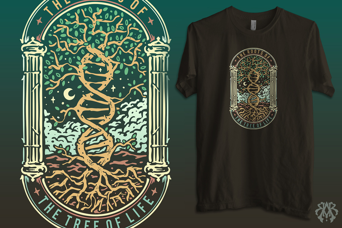 The Roots of The Tree Of Life, an Object Illustration by Krizvector Artwork Shop (Photo 2 of 3)