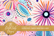 Seamless Whimsical Carnival Patterns, a Pattern Graphic by The Dutch Lady Designs (Thumbnail 2 of 5)