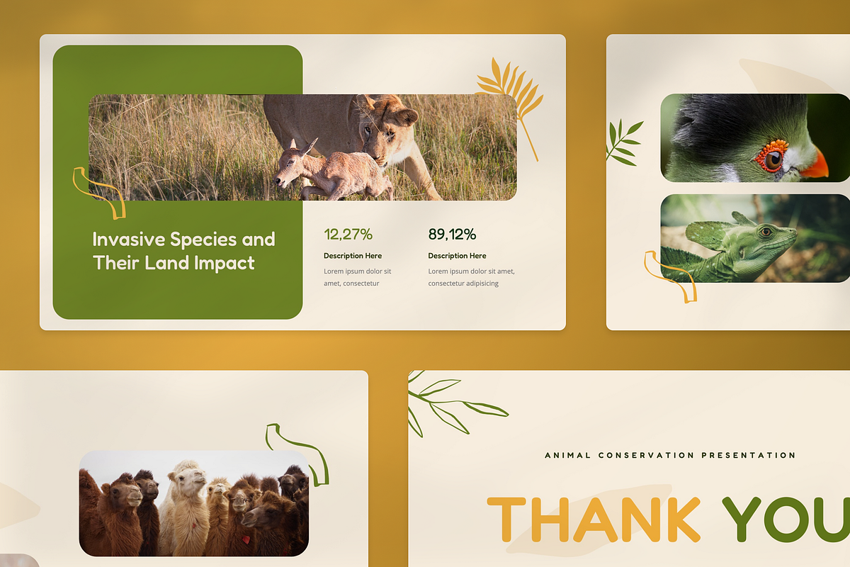 Animal Conservation PowerPoint, a Presentation Template by Annora Studio (Photo 2 of 8)