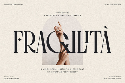 Fragilità - A Retro Ligature Serif, a Serif Font by SilverStag Type Foundry