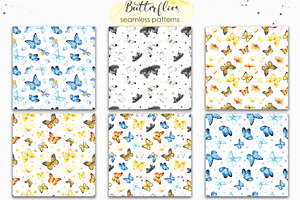 Butterflies Watercolor Collection