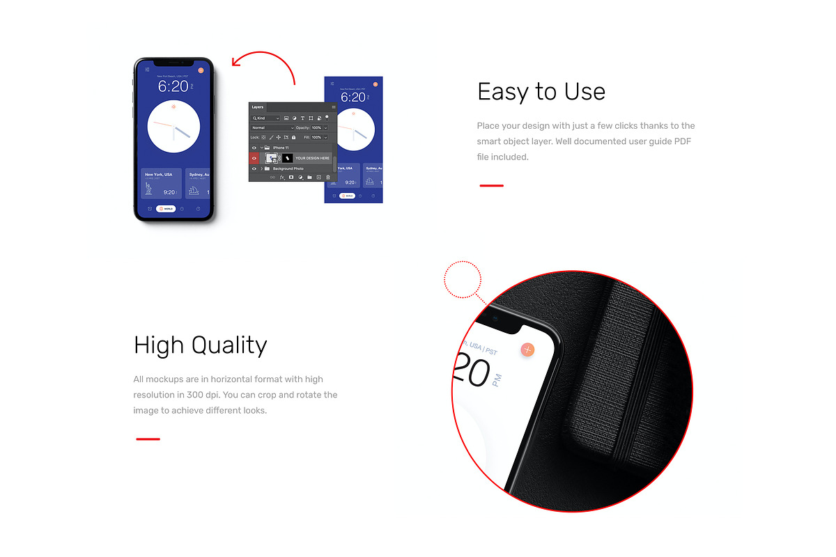 iPhone Mockups Pack, an iPhone Mockup by Mr.Mockup™ (Photo 3 of 13)