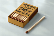 Matchbox Mockup, a Packaging Mockup by GraphicWave (Thumbnail 1 of 3)