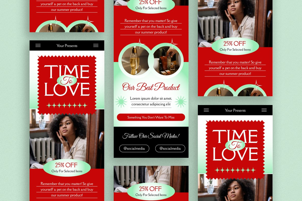 Red Green Skincare Email Newsletter, an Email Template by graphicook (Photo 3 of 3)