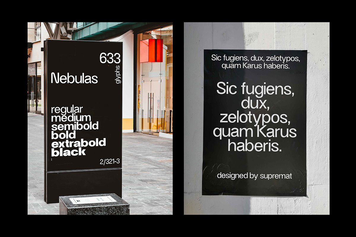 Nebulas Font, a Sans Serif Font by Supremat (Photo 5 of 7)