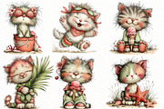 Whimsical Summer Beach cat Clipart, an Illustration by Designworld (Thumbnail 6 of 6)