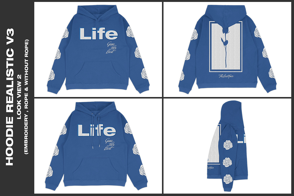 Hoodie Realistic V3 - Mockup, a Hoody Mockup by DaldSgh (Photo 3 of 19)