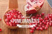 Red Pomegranates Photo Bundle of 6 preview 2