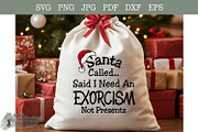 Santa funny Goth Christmas svg, an Object Graphic by Willow Paige Farms (Thumbnail 5 of 6)