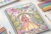 Magical Princess Coloring Book Vol40, a Person Illustration by ikarifq shop (Thumbnail 2 of 7)