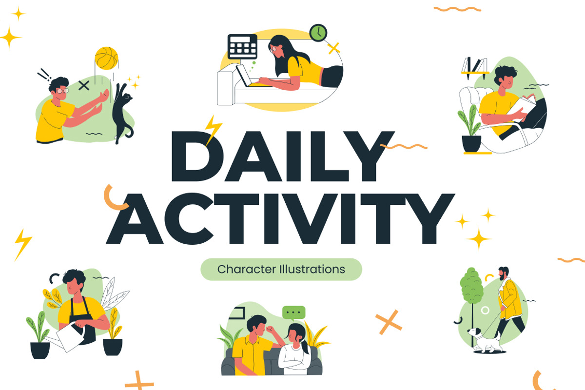 Daily Activity Illustration, a Person Illustration by Loin Studio (Photo 1 of 4)