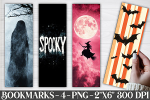 Printable Halloween Bookmark PNG, a Graphic by Rose Art