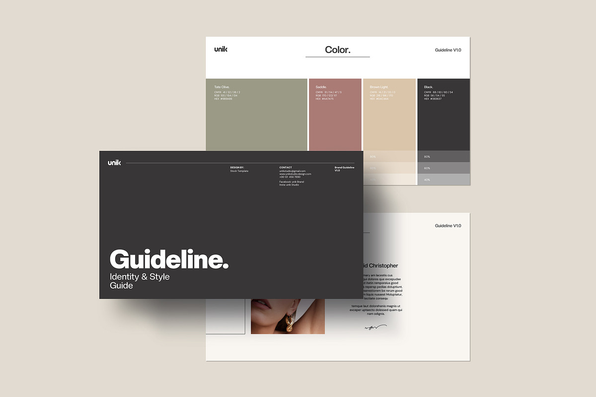 UNIK/Guideline Presentation Template, a Presentation Template by SlideStock (Photo 4 of 12)