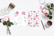 Floral Watercolor Wedding Invitation, an Invitation Template by Love Design (Thumbnail 5 of 7)