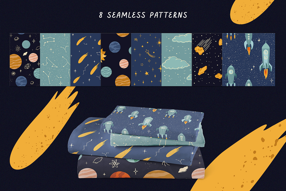 COSMIC solar system + SVG files, a Decorative Illustration by Alina Mubarak (Photo 5 of 8)
