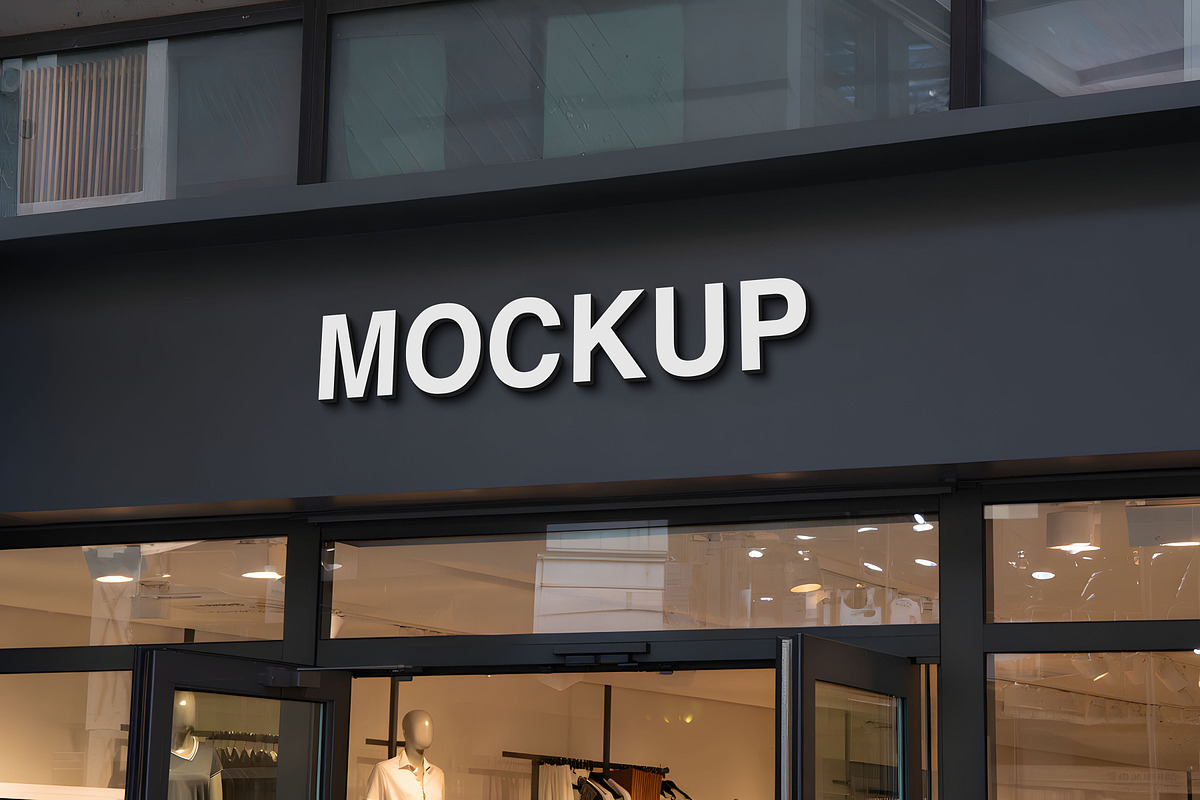 Logo Mockup Facade Sign, a Mockup by GenesisCreativeCo (Photo 3 of 3)