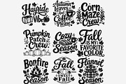 Fall Phrases PNG Bundle, a Seasonal Illustration by Tanya Kart (Thumbnail 4 of 8)