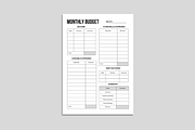 Monthly Budget Planner, a Stationery Template by Simple Projects (Thumbnail 3 of 3)