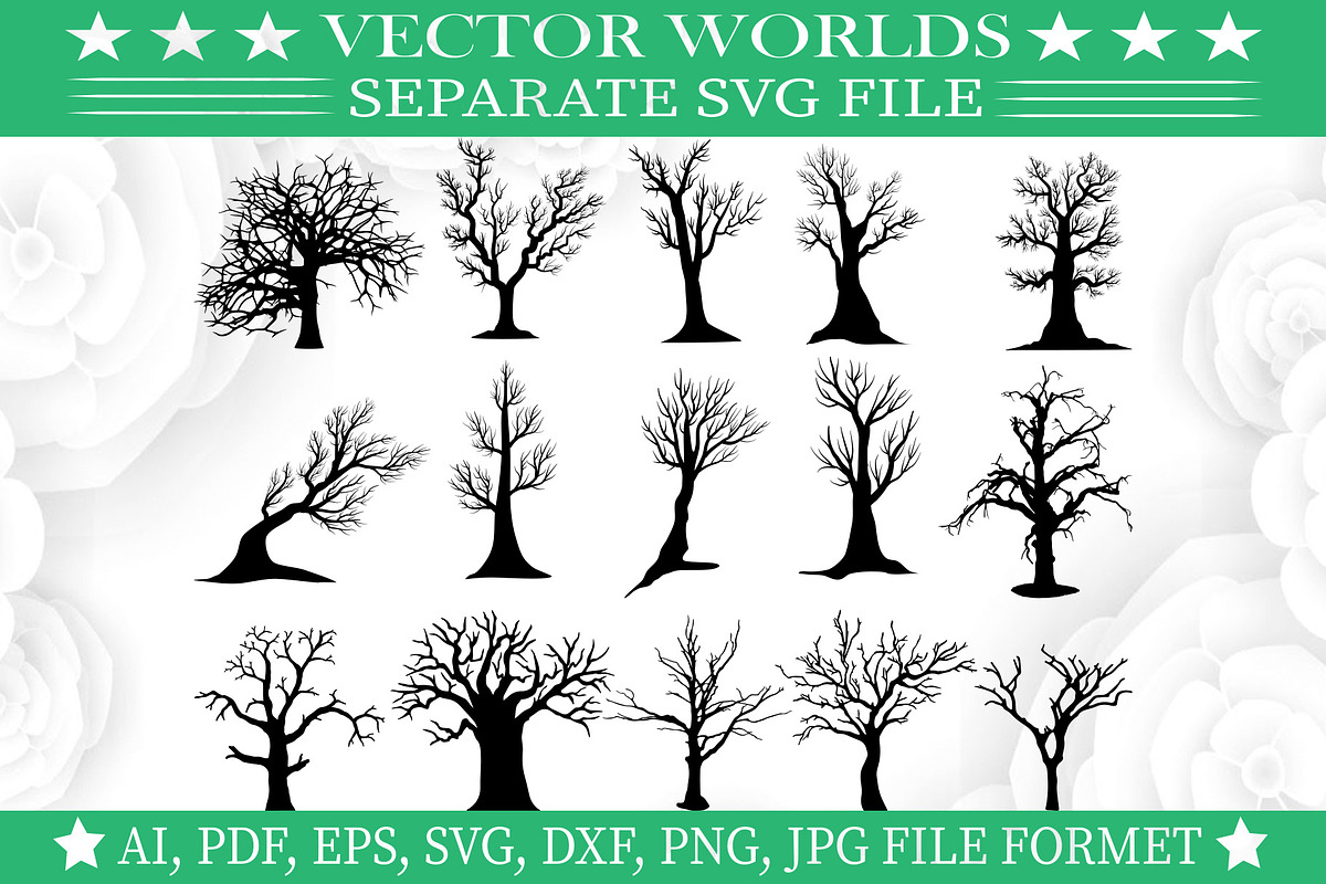 Branches Tree SVG, Branches Tree SVG, an Object Graphic by VectorWorlds