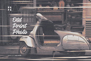 Old Print Photo Effect, a Layer Style Add-On by WudelMbois Studio (Thumbnail 1 of 3)