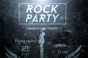 Rock Party Flyer, a Flyer Template by CREATIVE DUDE (Thumbnail 5 of 5)